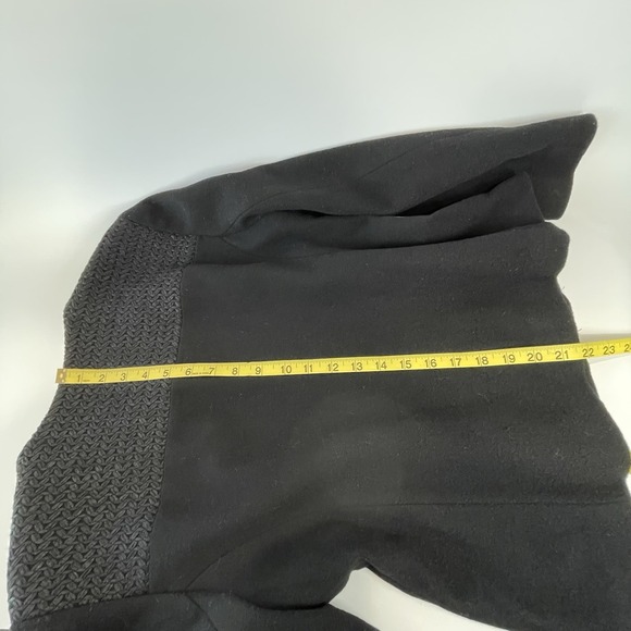 Eileen Fisher 100% Wool Round Neck Full Zip Collarless Career Blazer Jacket PM - Picture 10 of 11